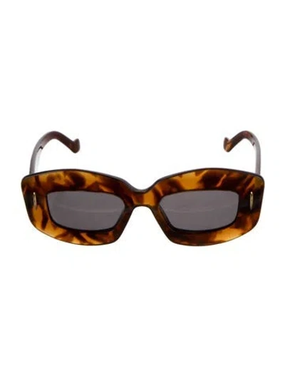 Pre-owned Loewe Oversize Tinted Sunglasses In Brown