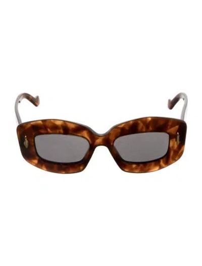 Pre-owned Loewe Oversize Tinted Sunglasses In Brown