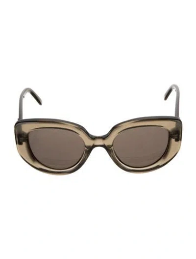 Pre-owned Loewe Oversize Tinted Sunglasses In Green
