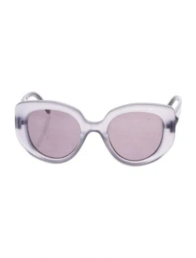 Pre-owned Loewe Oversize Tinted Sunglasses In Purple