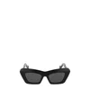 Loewe Oversized Cat-eye Frame Sunglasses In Black