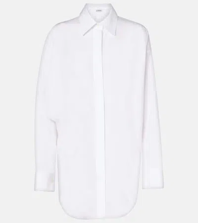 Loewe Oversized Cotton Shirt In White