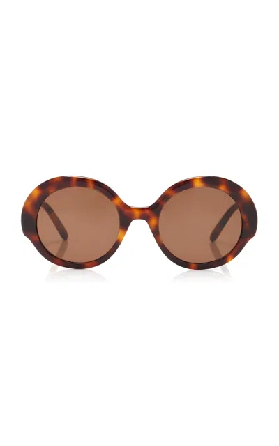 Loewe Oversized Round-frame Tortoiseshell-acetate Sunglasses In Brown