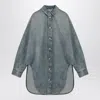 Loewe Oversized Shirt In Washed Denim
