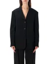 Loewe Oversized Single-breasted Blazer In Black