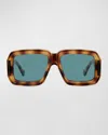 Loewe Oversized Square Monochromatic Sunglasses In Brown