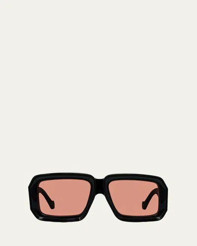 Loewe Oversized Square Monochromatic Sunglasses In Black