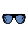 Loewe Lw40170u Signature 01v Nero Sunglasses In Black