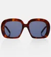 Loewe Oversized Sunglasses In Brown