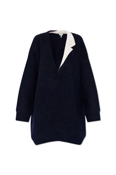 Loewe Oversized Jumper In Blue