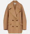 Loewe Oversized Wool Peacoat In Brown