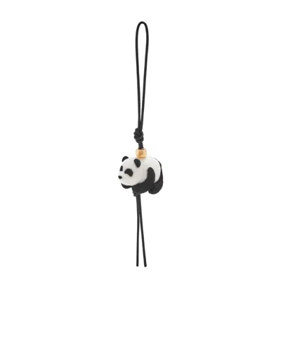 Loewe Panda Charm In Felt And Calfskin