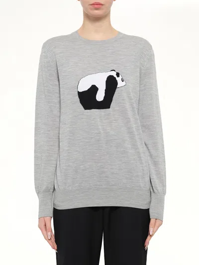 Loewe Panda Sweatshirt In Gray