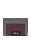 Loewe Panelled Leather Cardholder In Brown