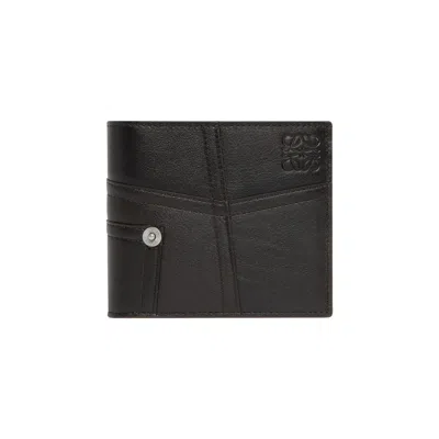 Pre-owned Loewe Panta Bifold Wallet 'dark Brown' | Men's Size Onesize