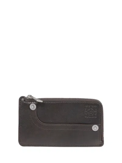 Loewe Panta Card Holder In Brown