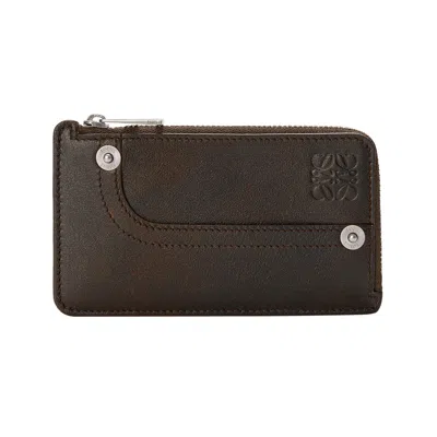 Pre-owned Loewe Panta Coin Cardholder 'vintage Brown' | Men's Size Onesize