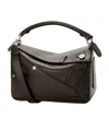 Loewe Panta Small Puzzle Bag In Shiny Calfskin In Brown