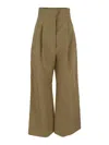 Loewe High Waisted Pants In Green