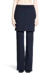 Loewe Rib Knitted Casual Pants In Blue