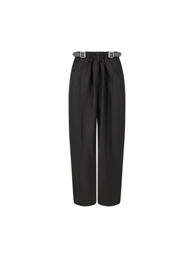 Loewe Belted Pants In Black