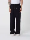 Loewe Men Wool Drawstring Trousers In Blue