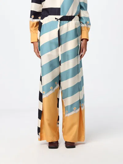 Loewe Pants Woman Color Multicolor In Pink