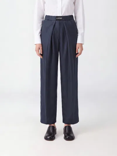 Loewe Graphite Silk Pant In Multi
