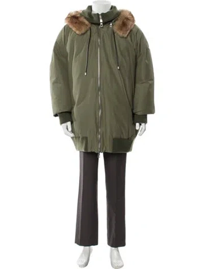 Pre-owned Loewe Parka In Green