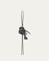 Loewe Parrot Charm In Black Soft White