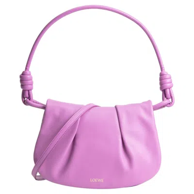 Pre-owned Loewe Paseo Satchel Bag - Purple