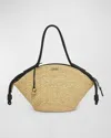 Loewe Paseo Large Basket Tote Bag In Natural/black