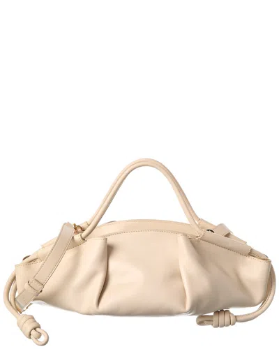 Loewe Paseo Small Leather Shoulder Bag In Neutral