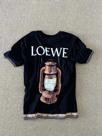 Pre-owned Loewe “past Present Future” Black T-shirt