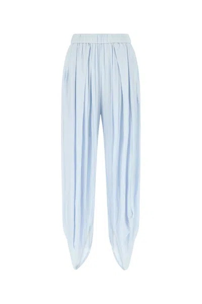 Loewe Women's Pastel Light-blue Viscose Pant