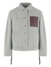 Loewe Patch-pocket Denim Jacket In Blue