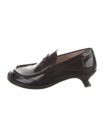 Pre-owned Loewe Patent Leather Pumps In Brown