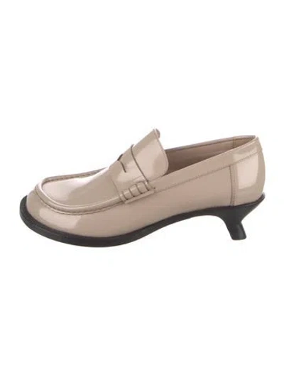 Pre-owned Loewe Patent Leather Pumps In Neutral