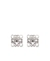 Loewe Pattern Earrings In White