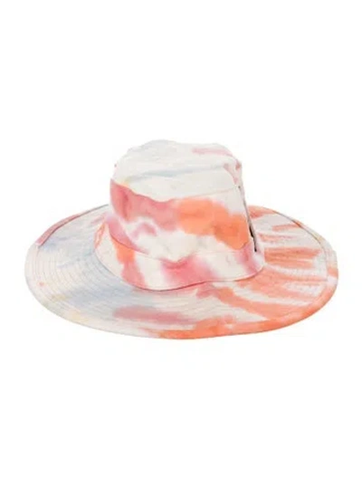 Pre-owned Loewe Patterned Bucket Hat In Orange
