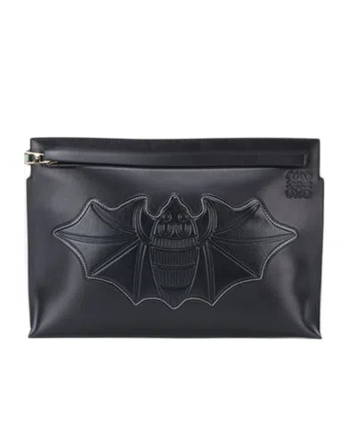 Loewe Patterned Clutch In Black