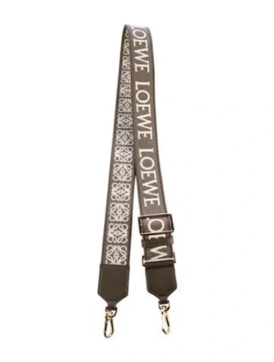 Pre-owned Loewe Patterned Handbag Strap In Grey