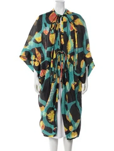 Pre-owned Loewe Patterned Jacket In Green