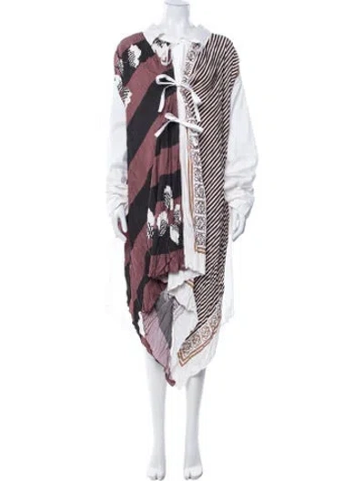 Pre-owned Loewe Patterned Long Dress In Multicolor