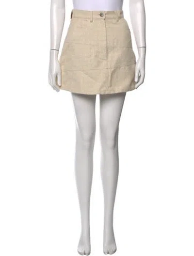 Pre-owned Loewe Patterned Mini Skirt In Neutrals