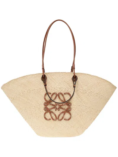 Loewe Paula's Ibiza Anagram Basket Large Rafia Tote