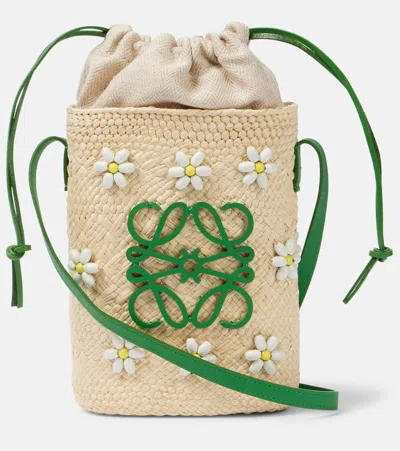 Loewe Paula's Ibiza Anagram Beaded Bucket Bag