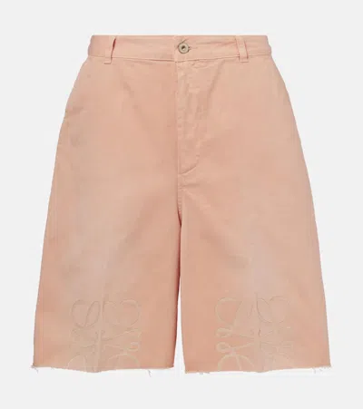 Loewe Paula's Ibiza Anagram Bermuda Shorts In Pink
