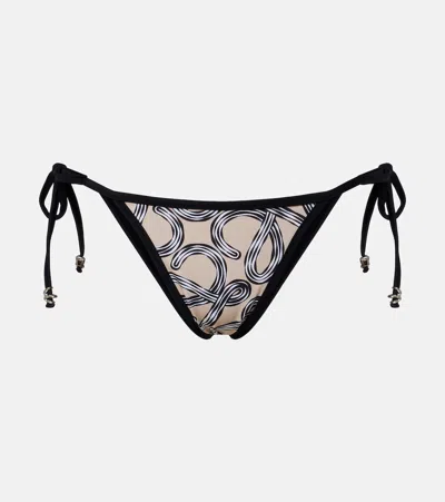 Loewe Paula's Ibiza Anagram Bikini Bottoms In Black