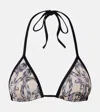 Loewe Technical Jersey Bikini Top In Black
